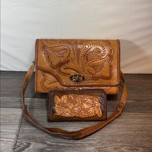 Vintage genuine leather Handcrafted Tan Bag